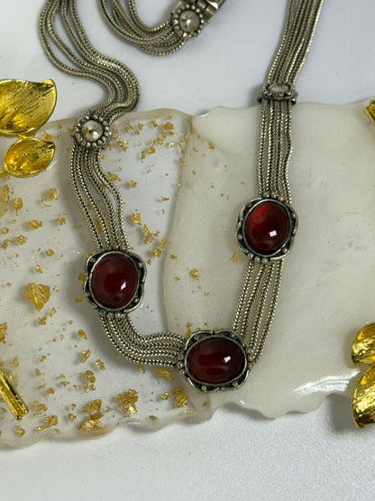 Collana in argento 925 corniola