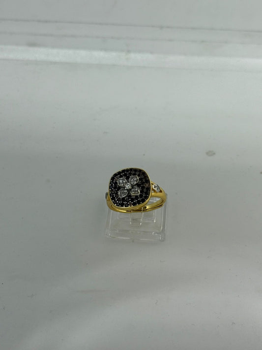 Anello in argento 925 Fiore granato