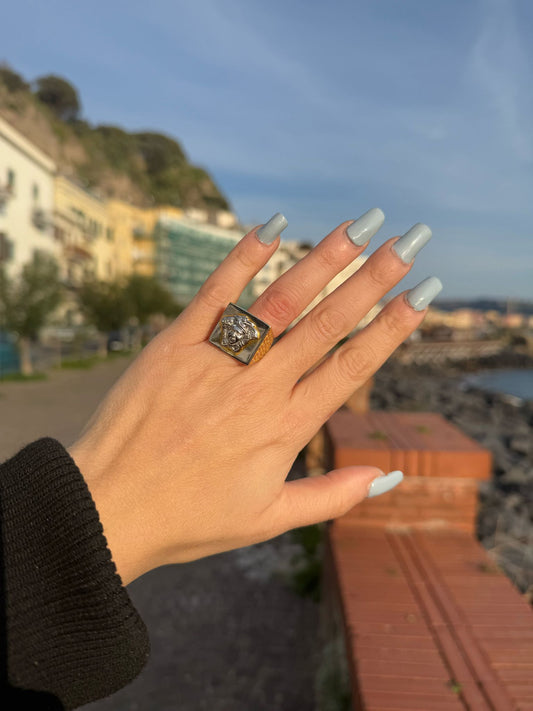 Anello in argento 925 medusa