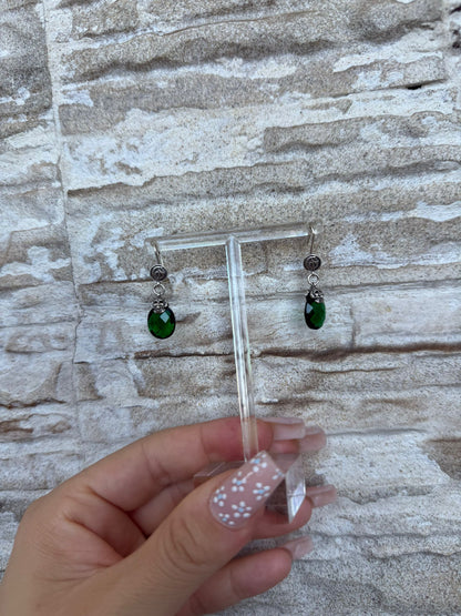 Orecchini in argento 925 Gemma verde