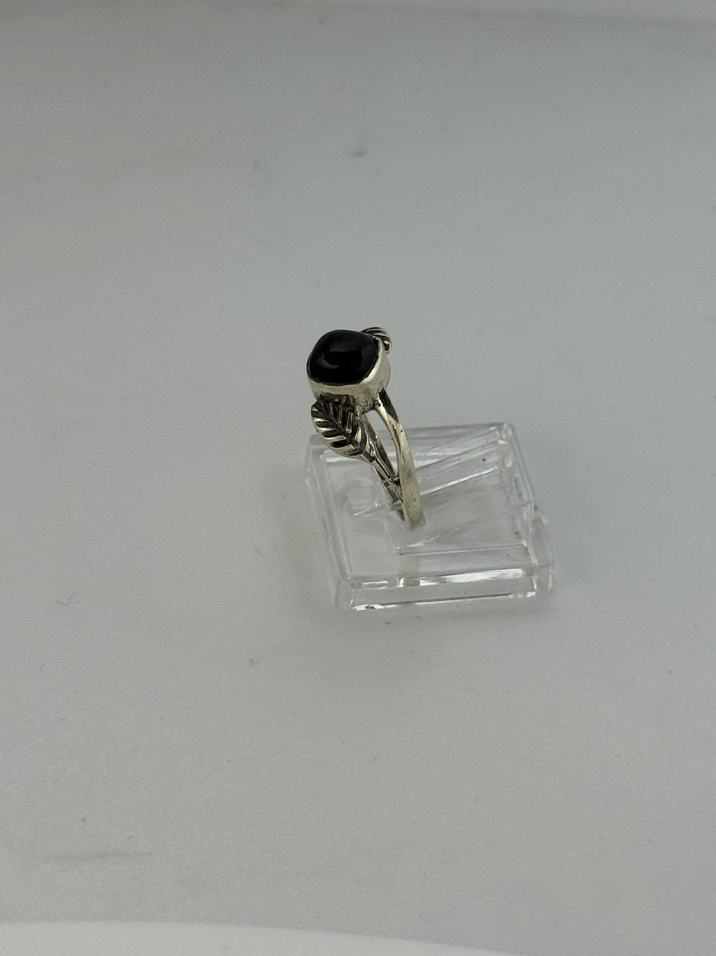 Anello in argento 925 onice nero
