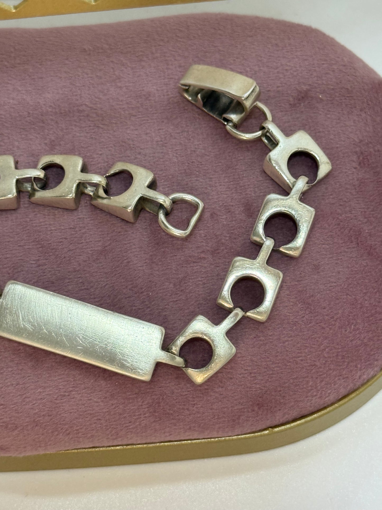 Bracciale targhetta in argento 925