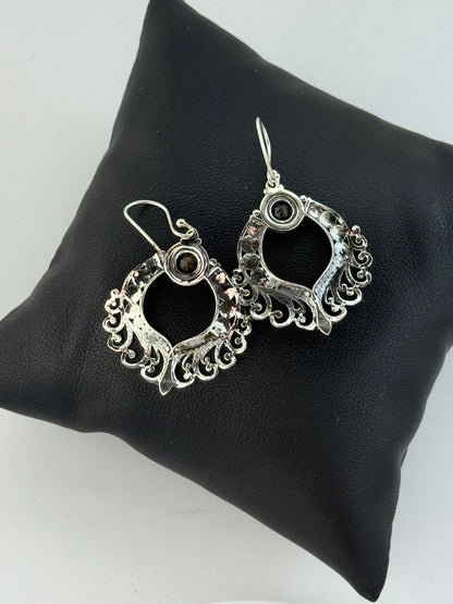 Orecchini in argento 925 citrino giallo