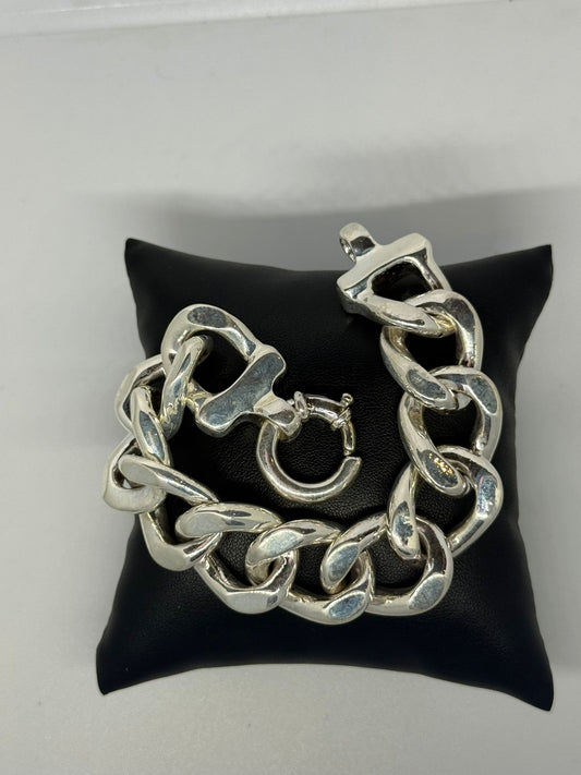 Bracciale groumette in argento 925