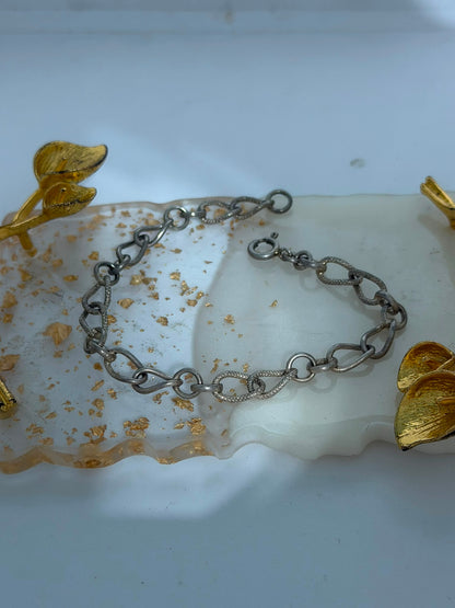 Bracciale Catena dal Design Unico in Argento 925 — Pezzo Artigianale