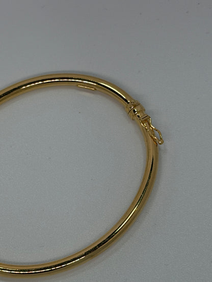 Bracciale tubolare in argento 925 bagnato nell’oro