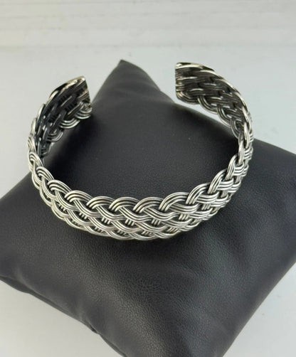 Bracciale in argento 925 intrecciato
