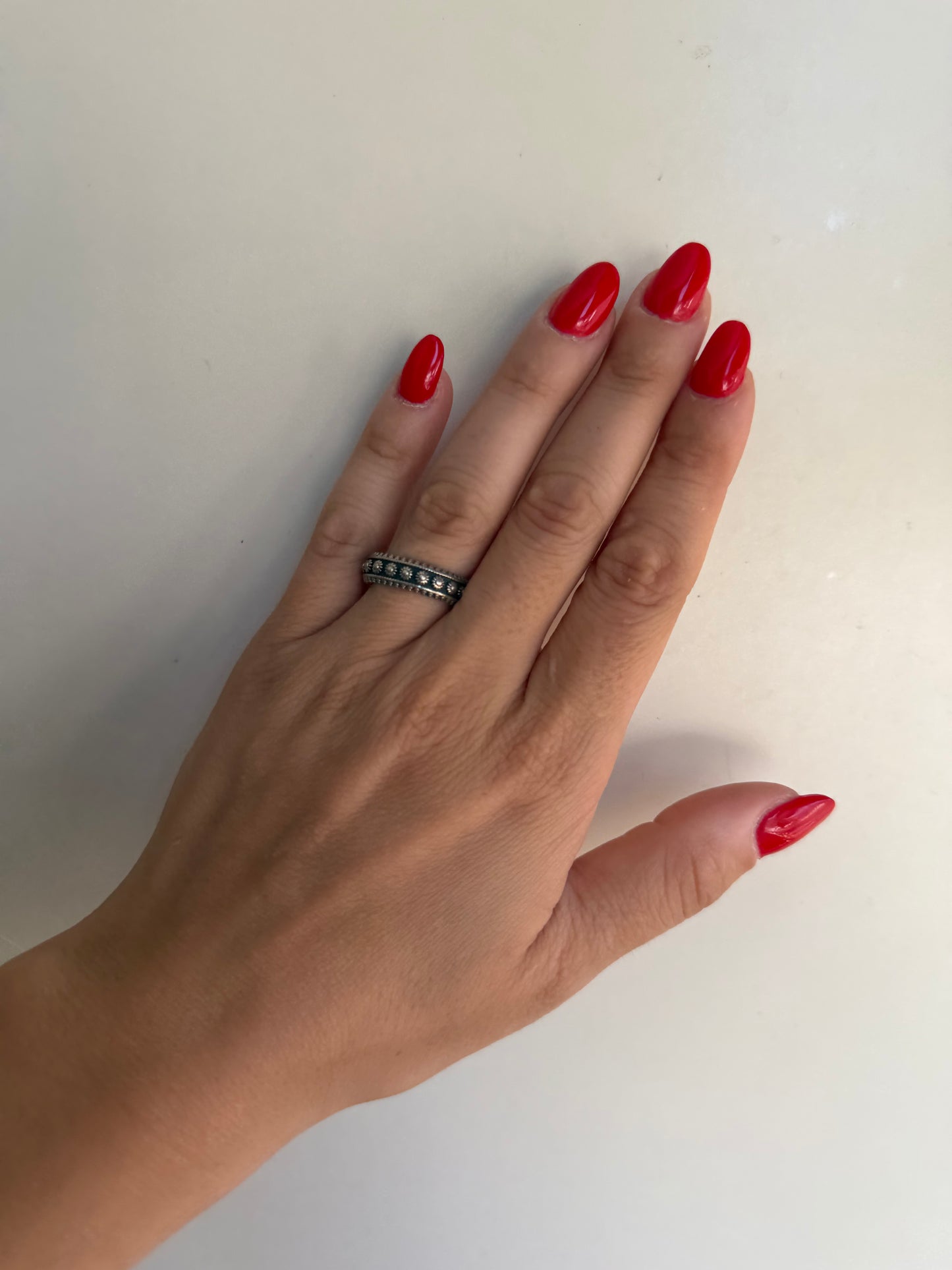 Anello Etnico Regolabile in Argento 925 – Stile Boho Artigianale