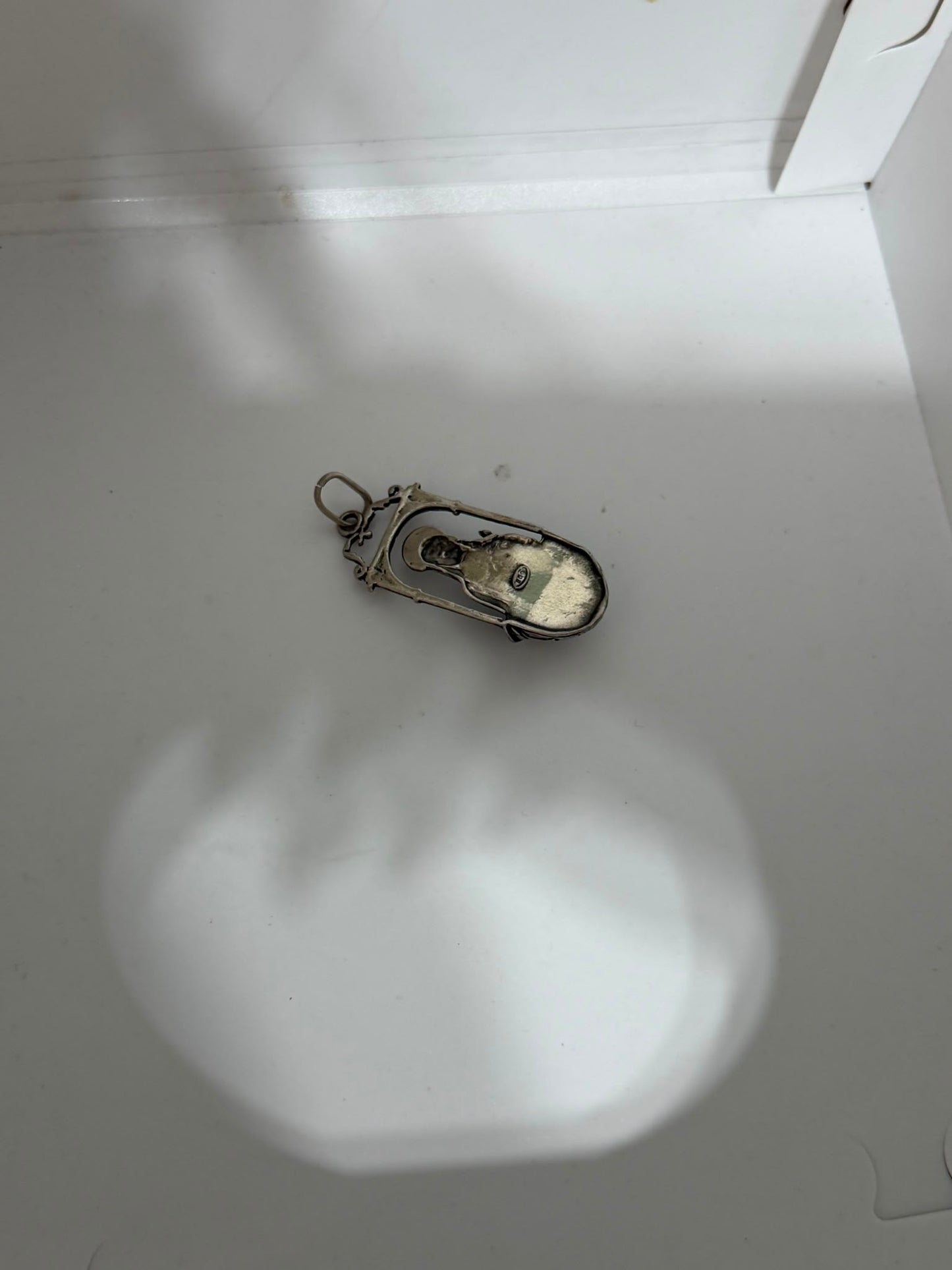 Collana in Argento 925 con Acquasantiera Madonna dei Miracoli in Argento 800