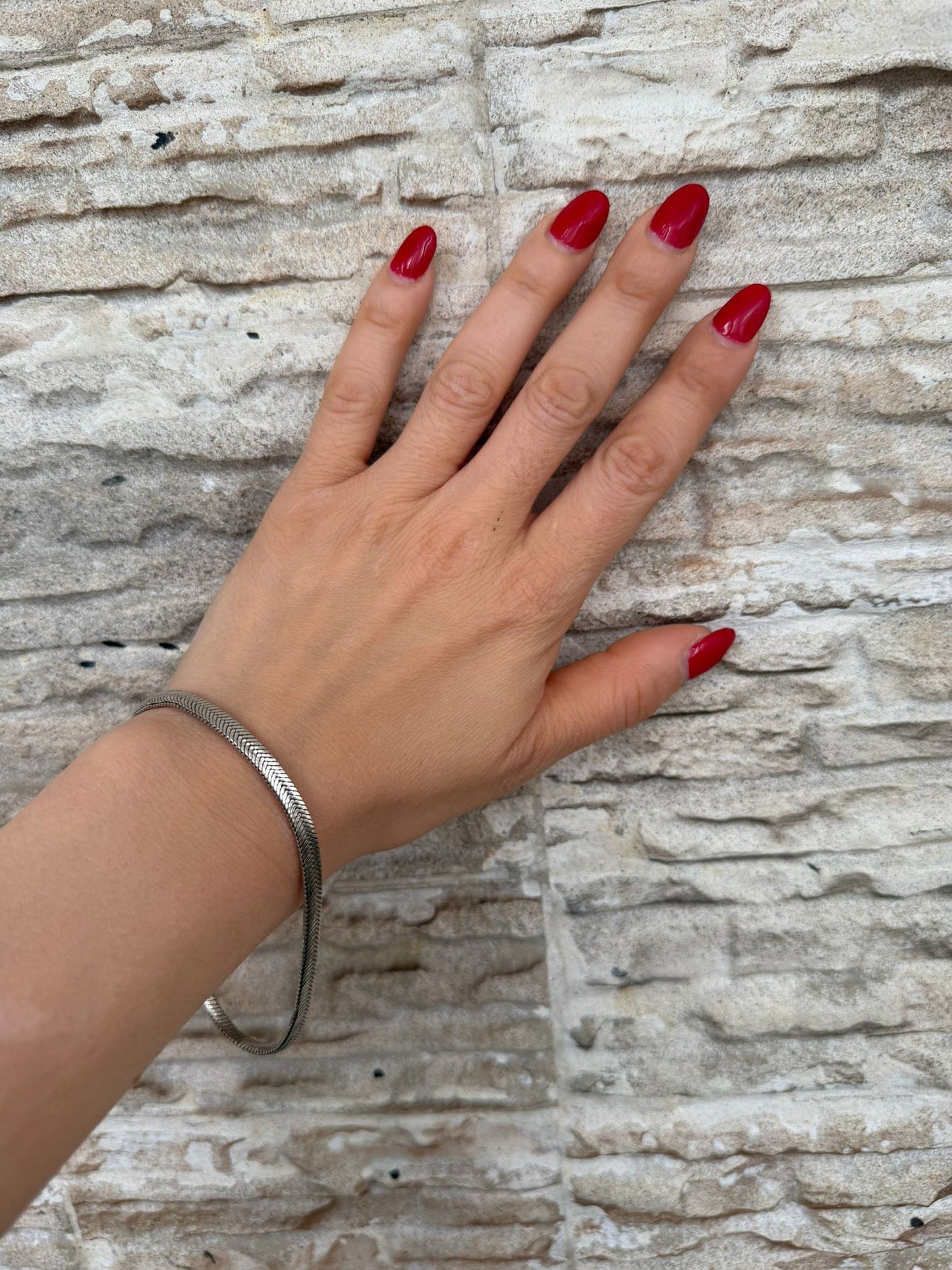 Bracciale Topo Schiacciato in Argento 925 – Design Unico Artigianale