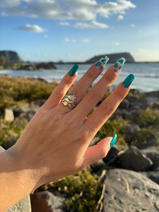 Anello in argento 925 onda