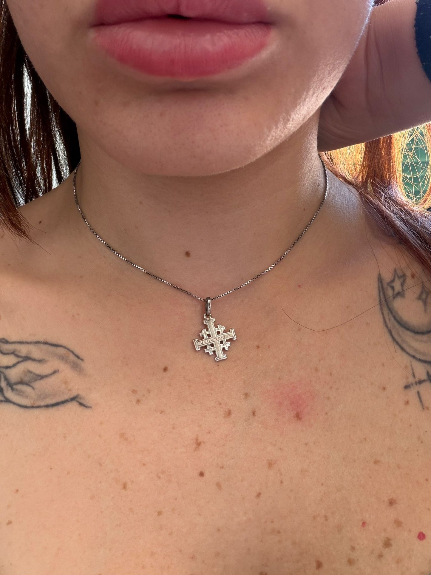 Collana in Argento 925 Croce di Gerusalemme – Simbolo di Fede