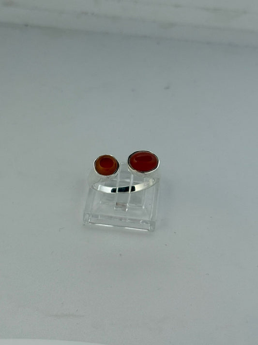 Anello in argento 925 radice di rubino