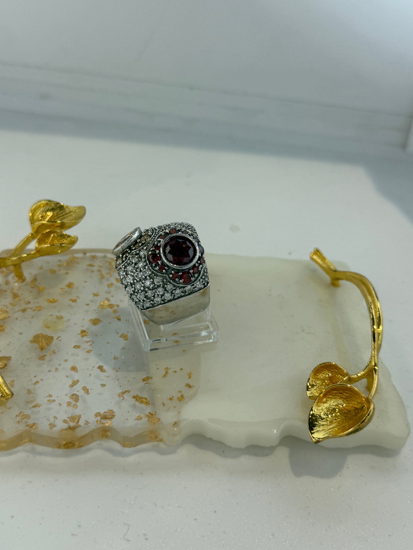 Anello in argento 925 fiori