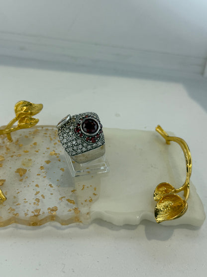Anello in argento 925 fiori