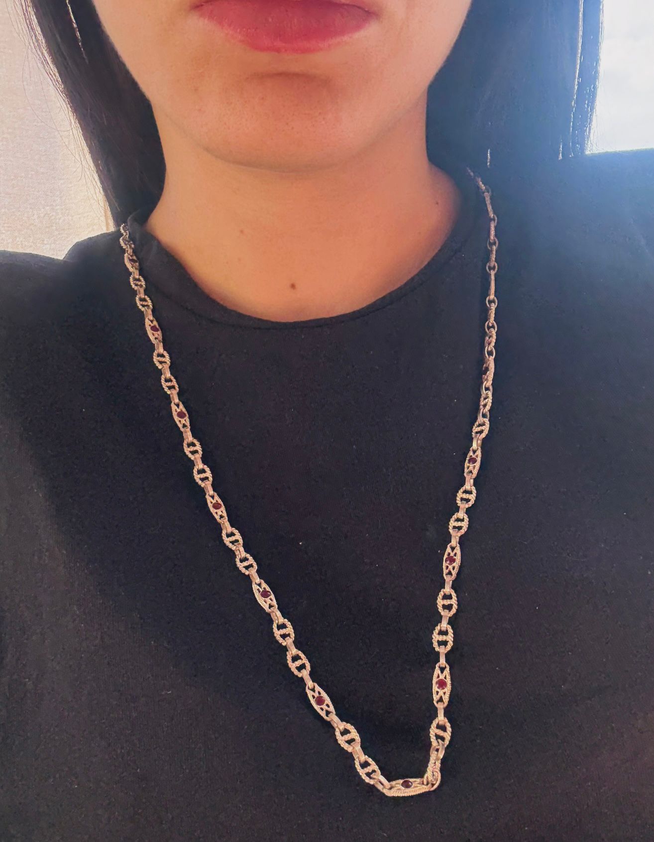 Collana in argento 925 maglia marinaia