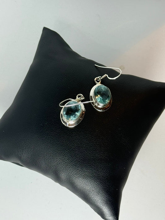 Orecchini in argento 925 acquamarina