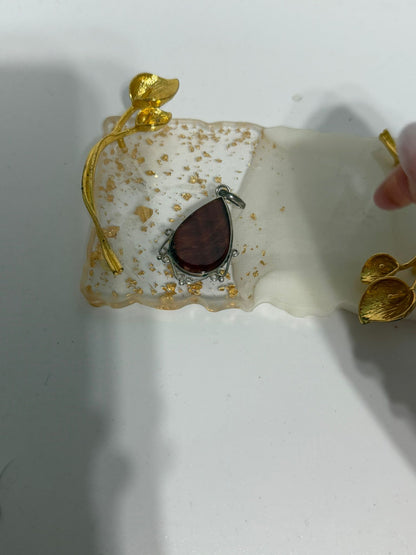 Collana occhio di tigre in argento 925 – Pietra naturale artigianale