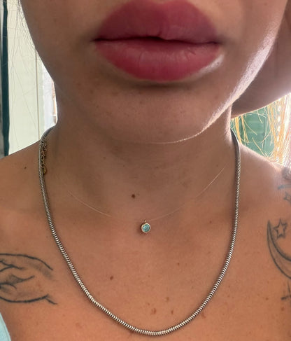 Collana coda di topo doppia in argento 925 – Catena artigianale, pezzo unico