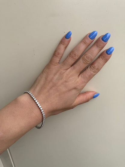 Bracciale Tennis Argento 925 Pietre Bianche - Eleganza Classica Luxury