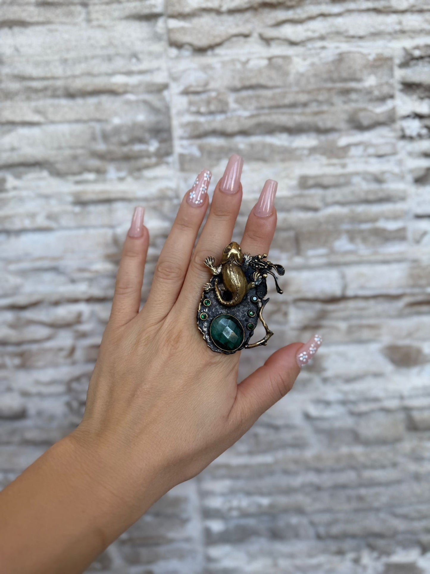 Anello in argento 925 camaleonte