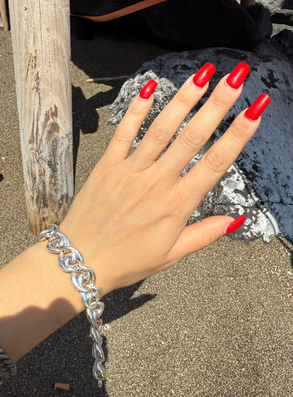 Bracciale doppia groumette in argento 925