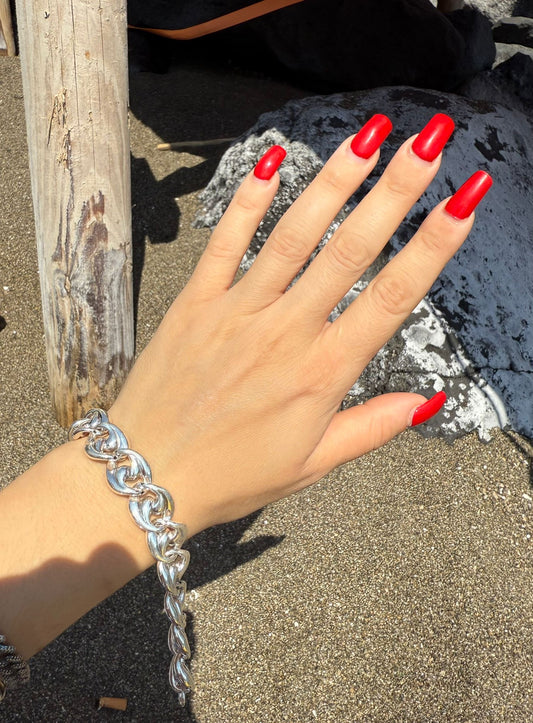 Bracciale doppia groumette in argento 925