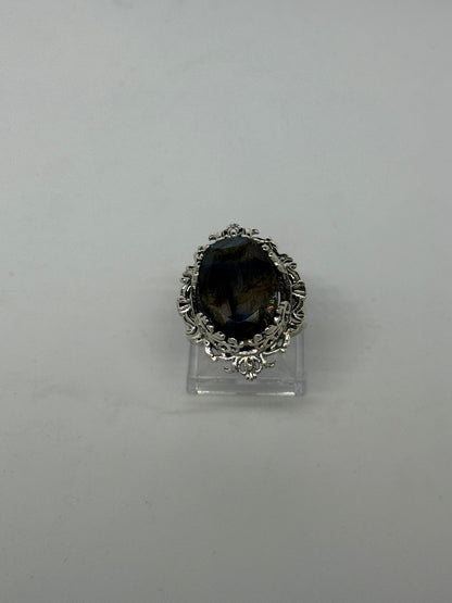 Anello in argento 925 zaffiro blu