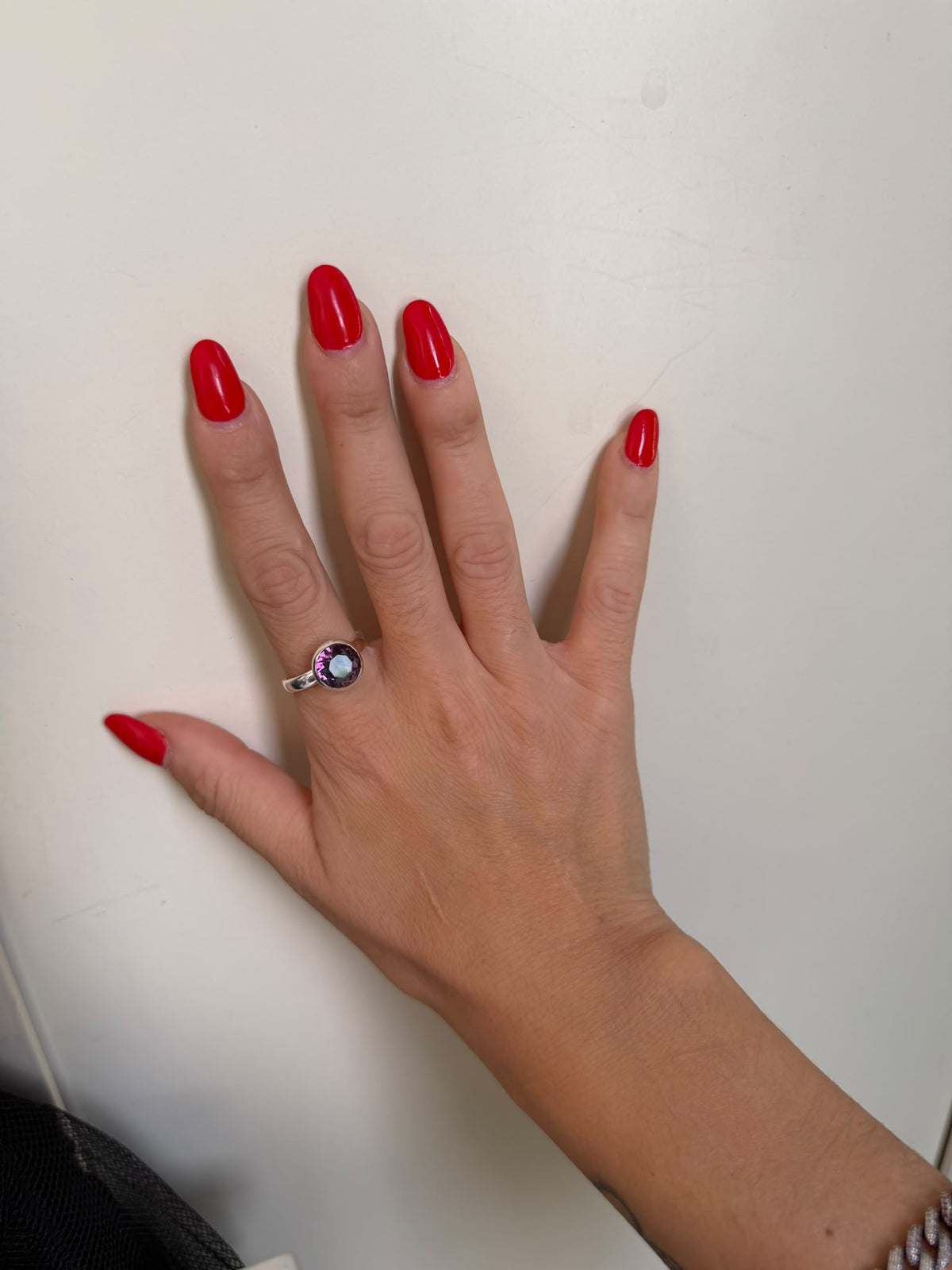 Anello in argento 925 con topazio mistico – pezzo unico