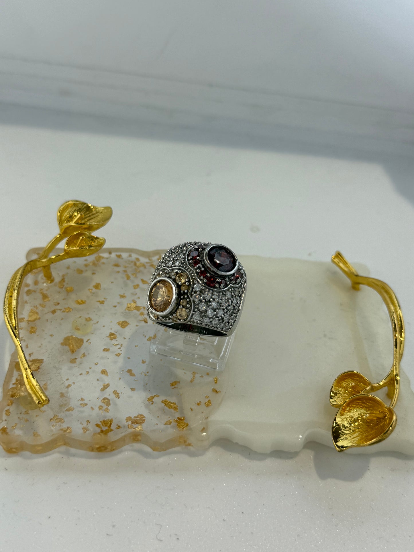 Anello in argento 925 fiori