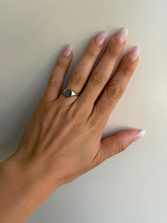 Anello cuore in argento 925