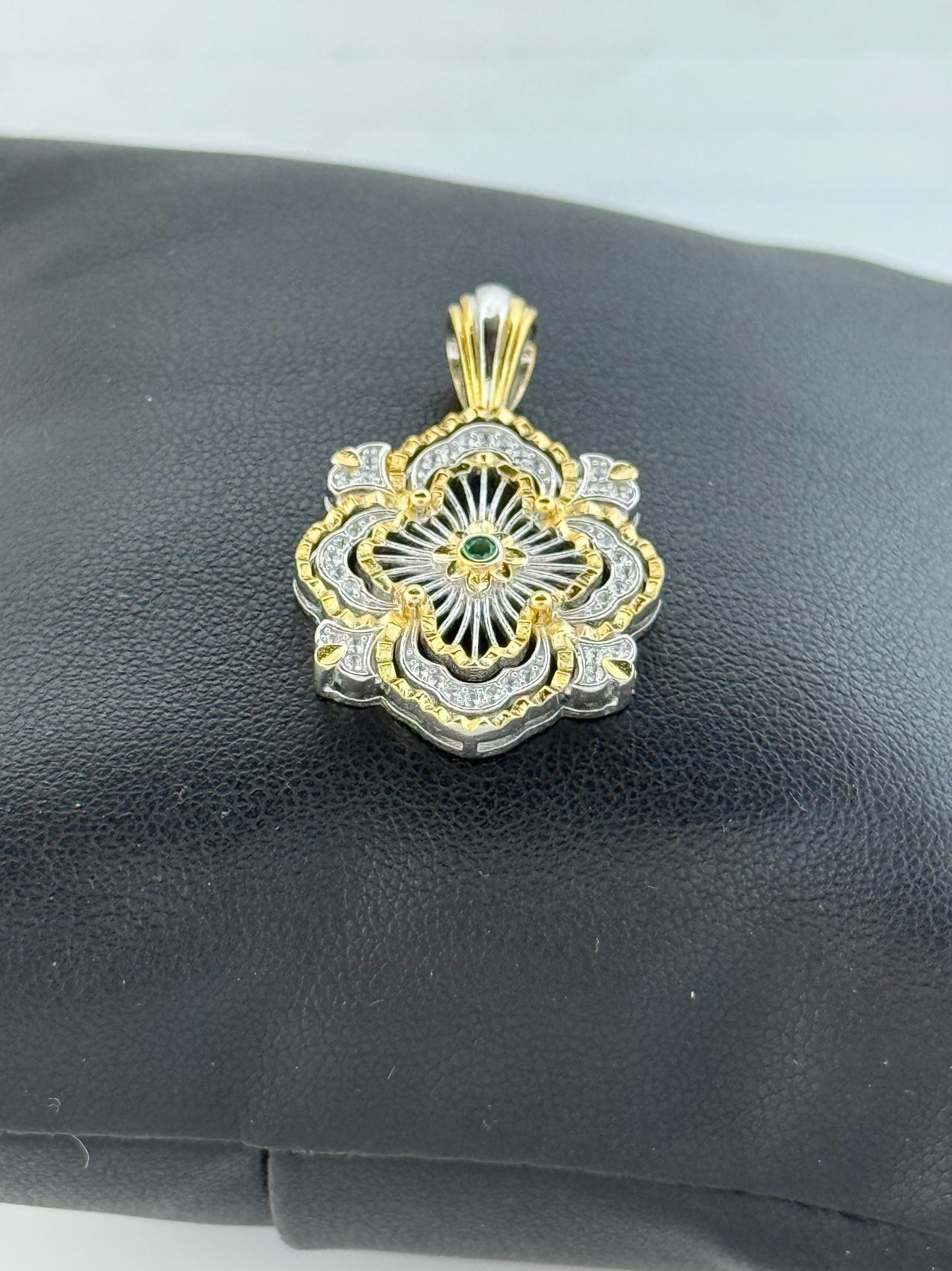 Collana in argento 925 arte decó