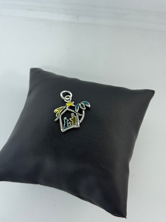 Ciondolo in argento 925 presepe cattedrale