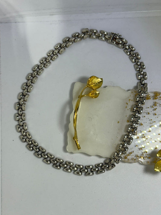 Collana in argento 925 arte decó