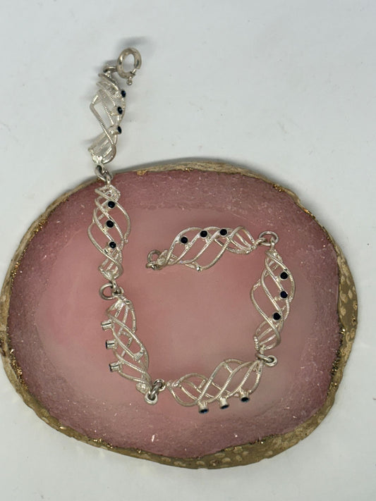 Bracciale intrecci argento 800