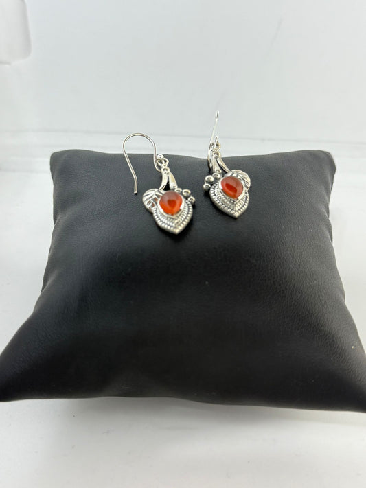 Orecchini in argento 925 corniola