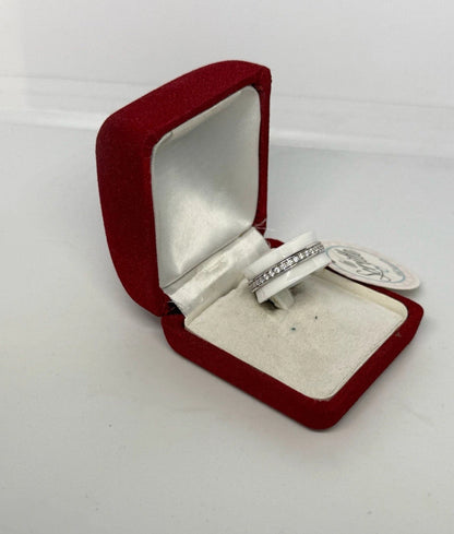 Anello ceramica e argento 925