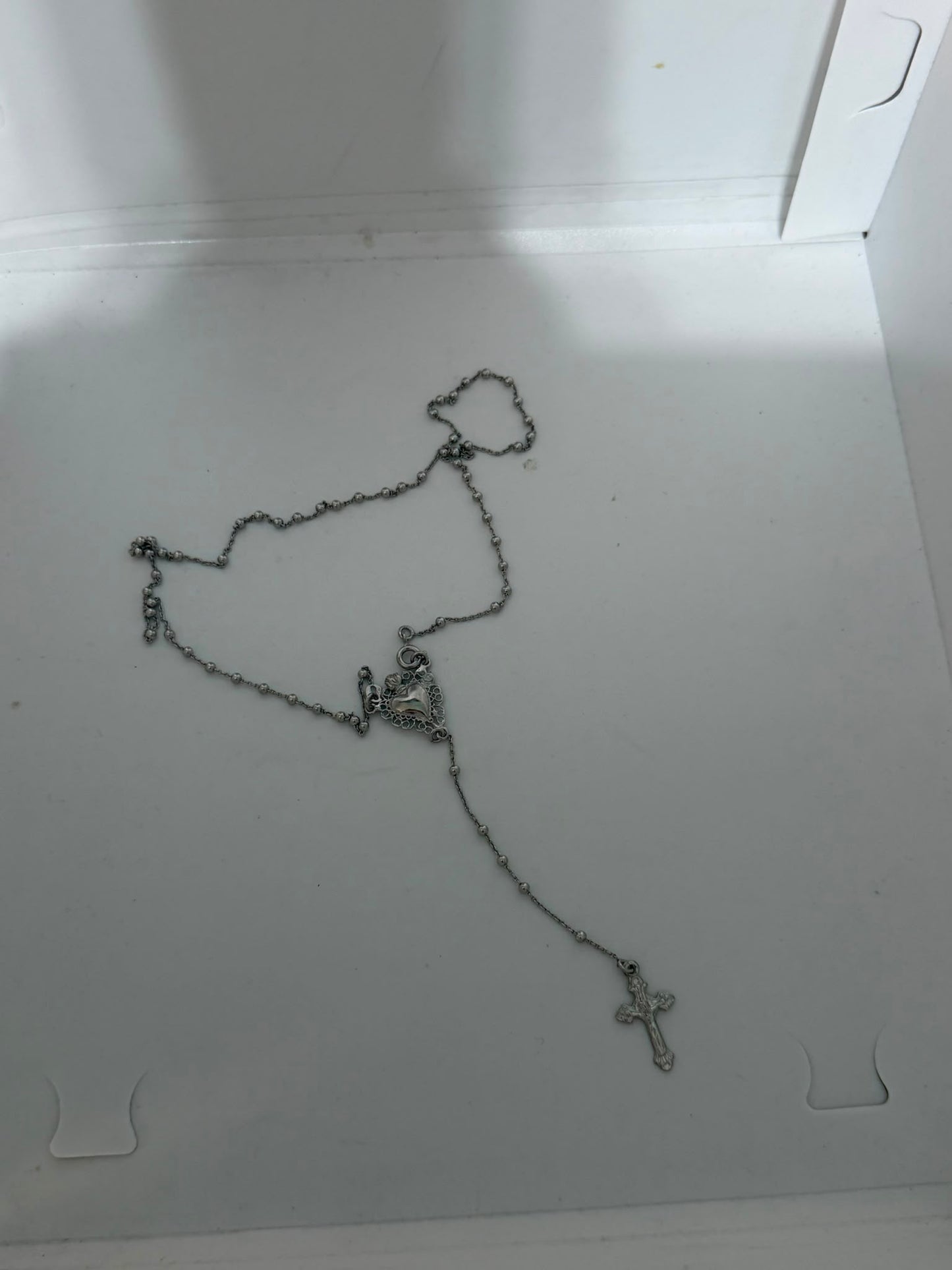 Rosario con Crocifisso in Argento 925 – Sacro Cuore Artigianale
