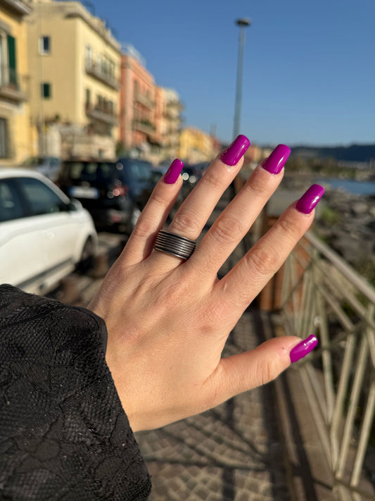 Anello fascia in argento 925