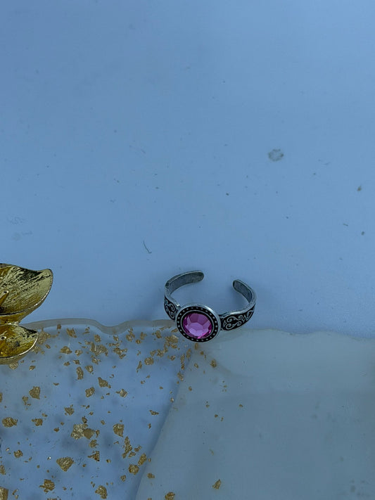 Anello Rosa di Francia in Argento 925 – Misura Regolabile