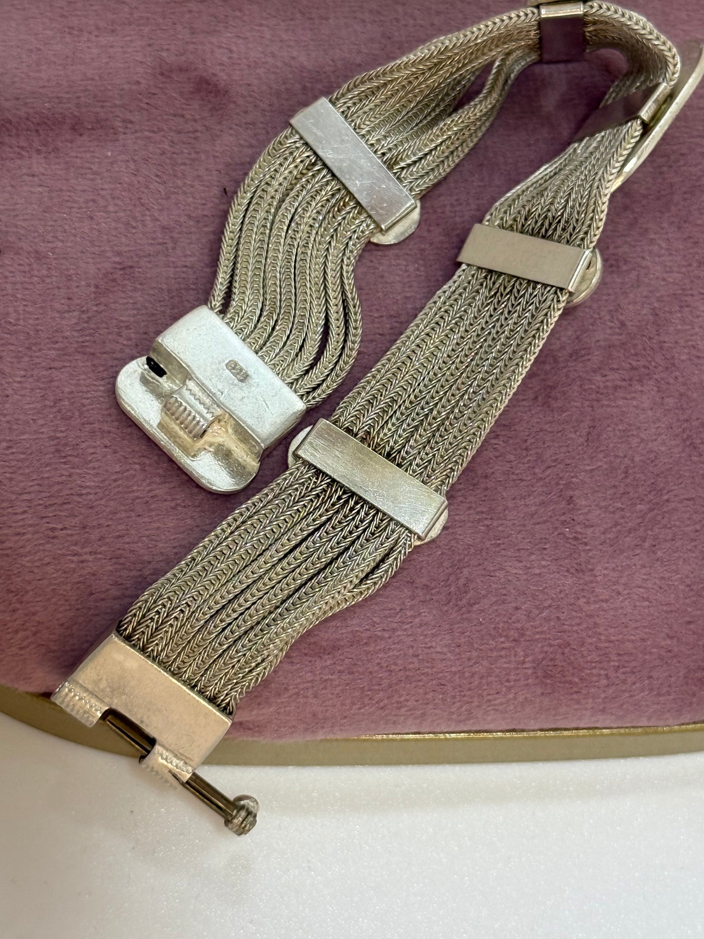 Bracciale in argento 925 fiori