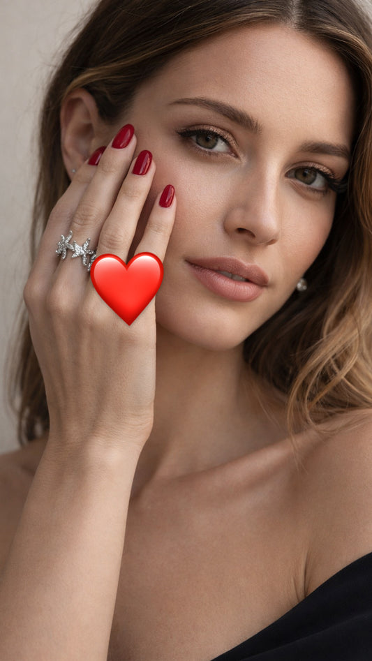 Anello Fascia Stelle Marine Argento 925 | Regolabile | Pezzo Unico
