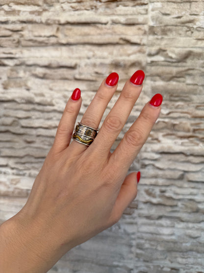 Anello fascia in argento 925 ghirigori