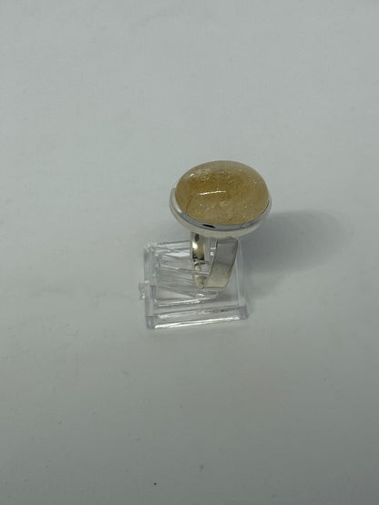 Anello in argento 925 tomalina gialla
