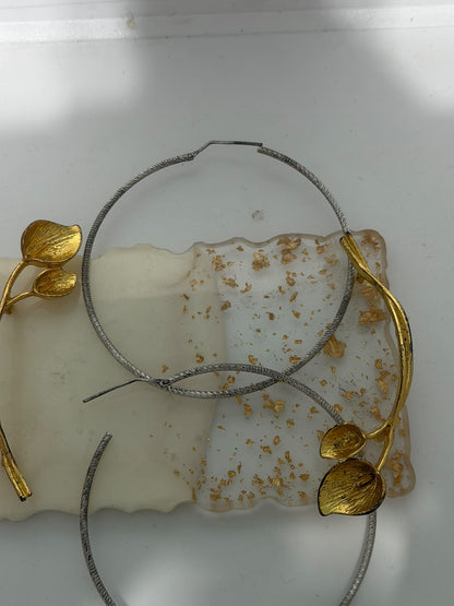 Orecchini a cerchio sottile in argento 925 diamantati