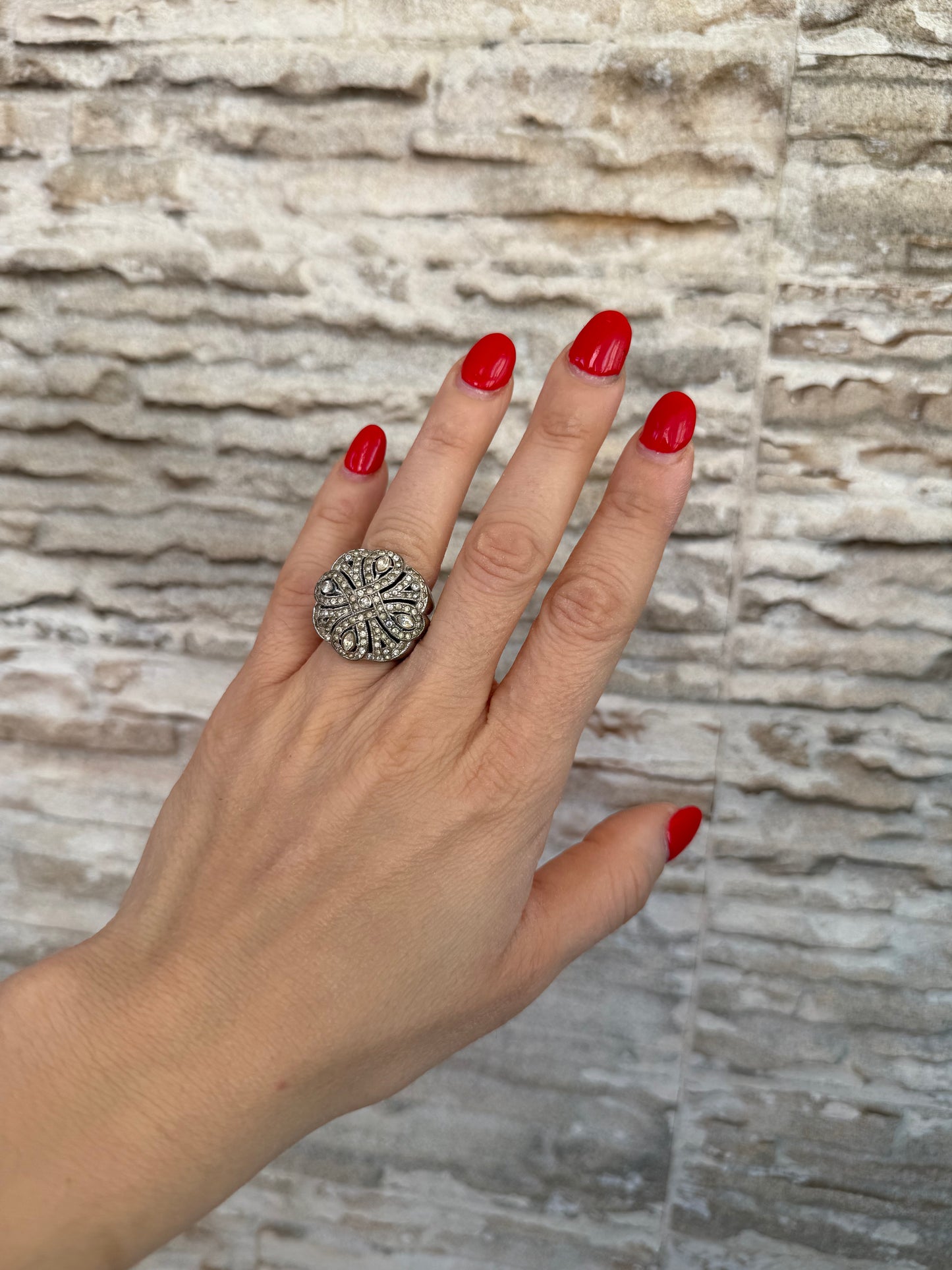 Anello stile liberty in argento 926