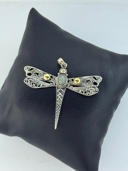 Collana in argento 925 libellula