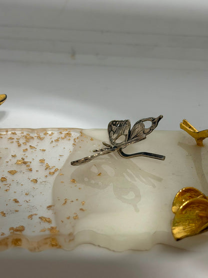 Spillo Farfalla Brunita in Argento 925 – Pezzo Unico Artigianale