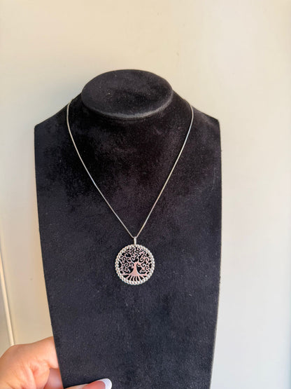 Collana in Argento 925 Albero della Vita – Ciondolo Artigianale