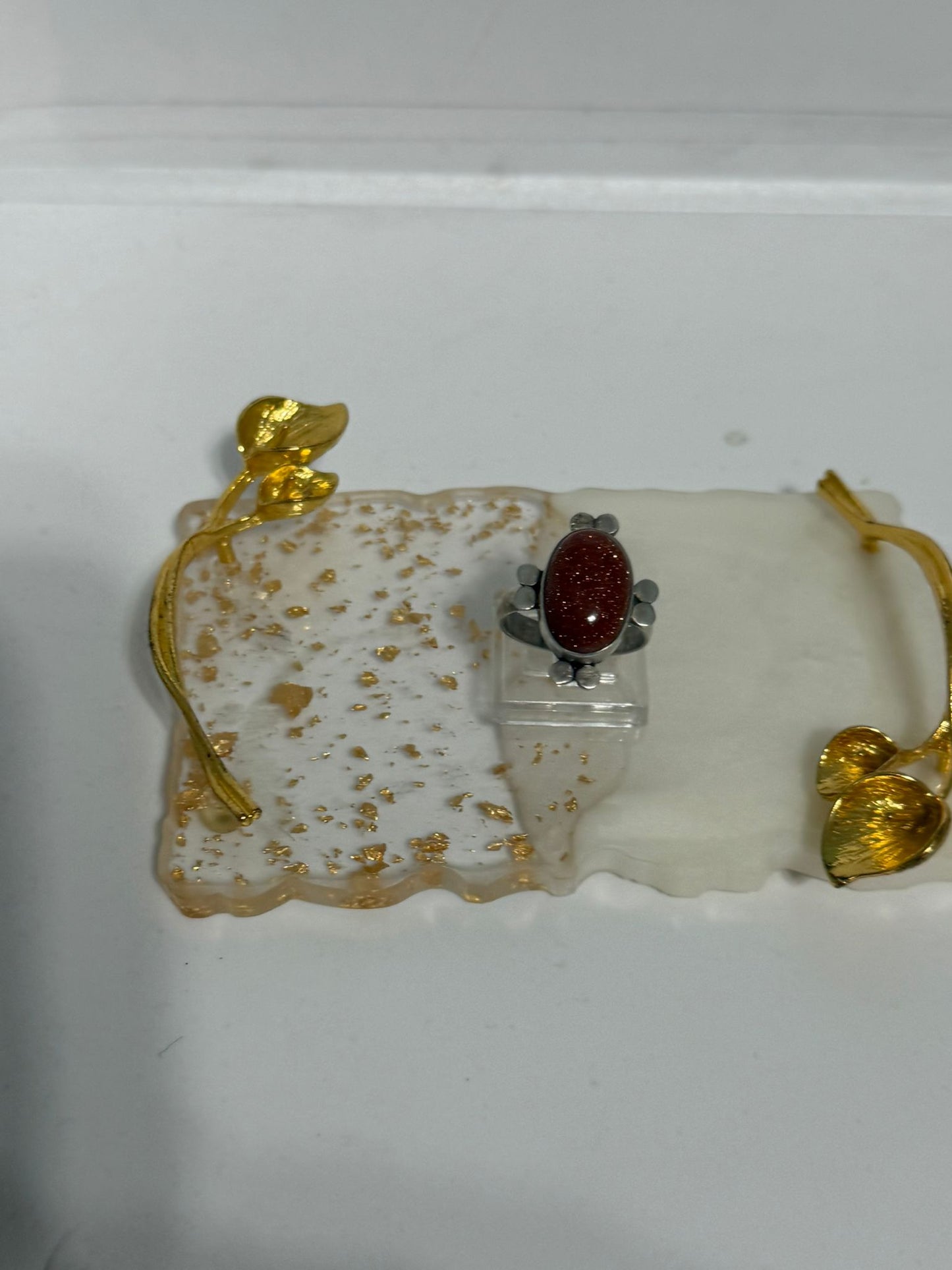 Anello in argento 925 con pietra del sole – Gioiello artigianale italiano